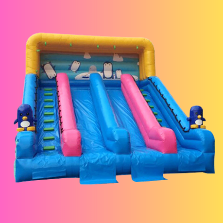 펭귄 지붕 슬라이드 이미지